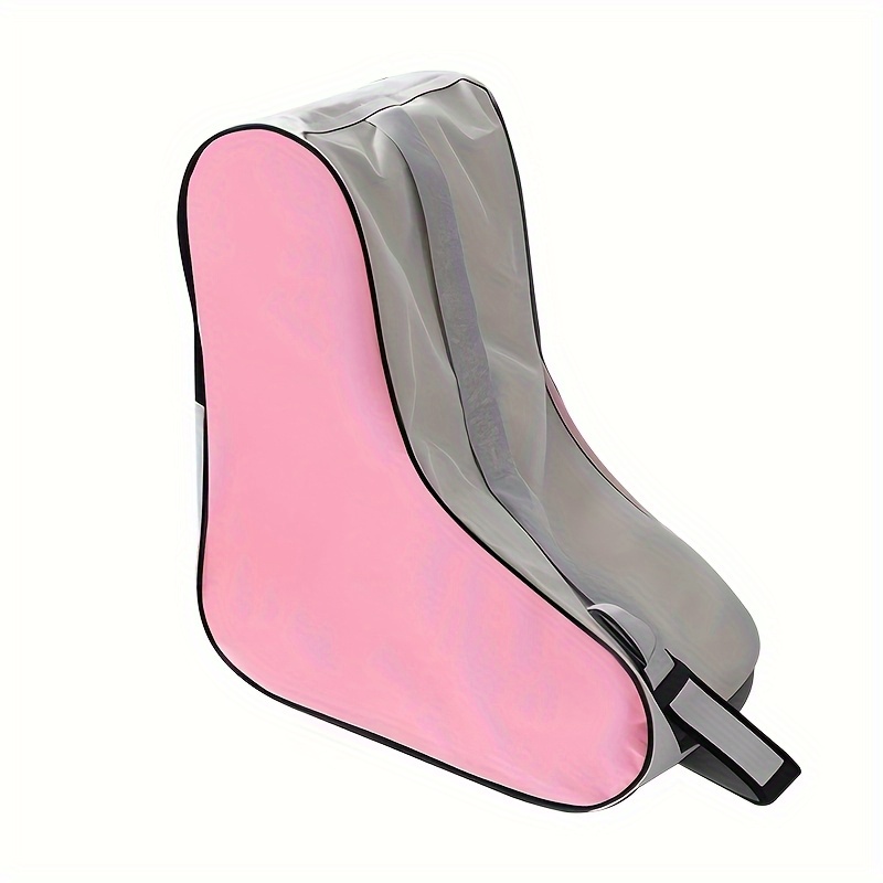 TEMU Borsa per a rotelle triangolari di grande capacit� - a spalla in poliestere resistente per da , e monopattini, con accenti blu, perfetta come