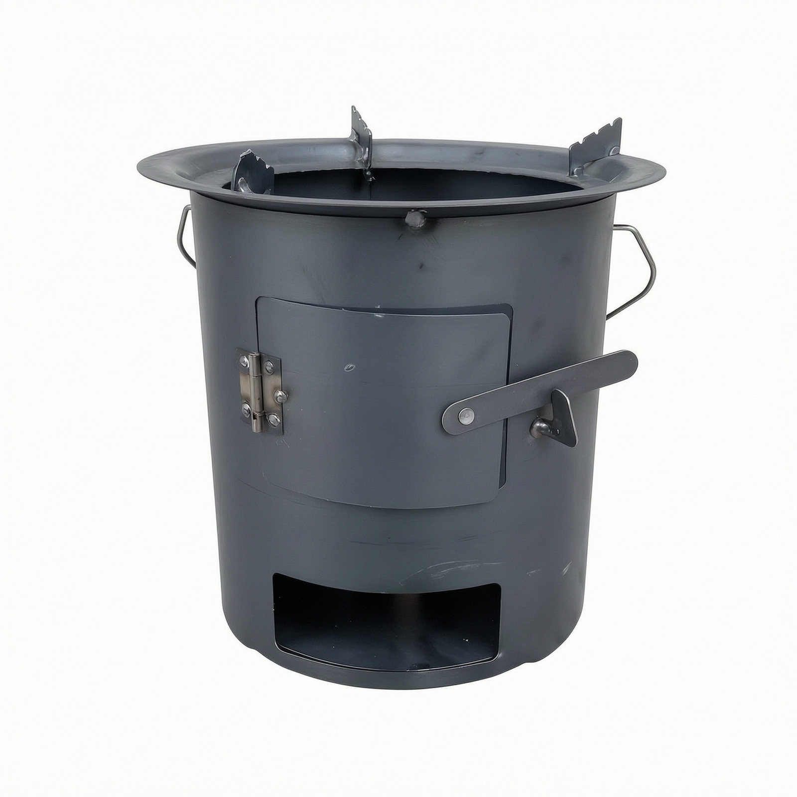 TEMU Heavy Duty Metal Portable Wood Burning Stove For Outdoor Camping Built With Fire Grate And Fire Hook For Hiking Backpacking Picnic Backyard