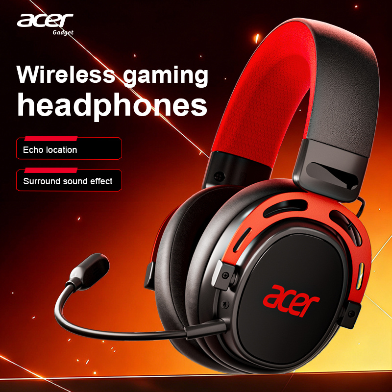Image of Acer Ohr752 Wireless Gaming Headset, 5.4 Chip Stable Connection, 4-mode , Audio For Fps, Low Latency, , Great For And Streamers, Back-to-school Gift