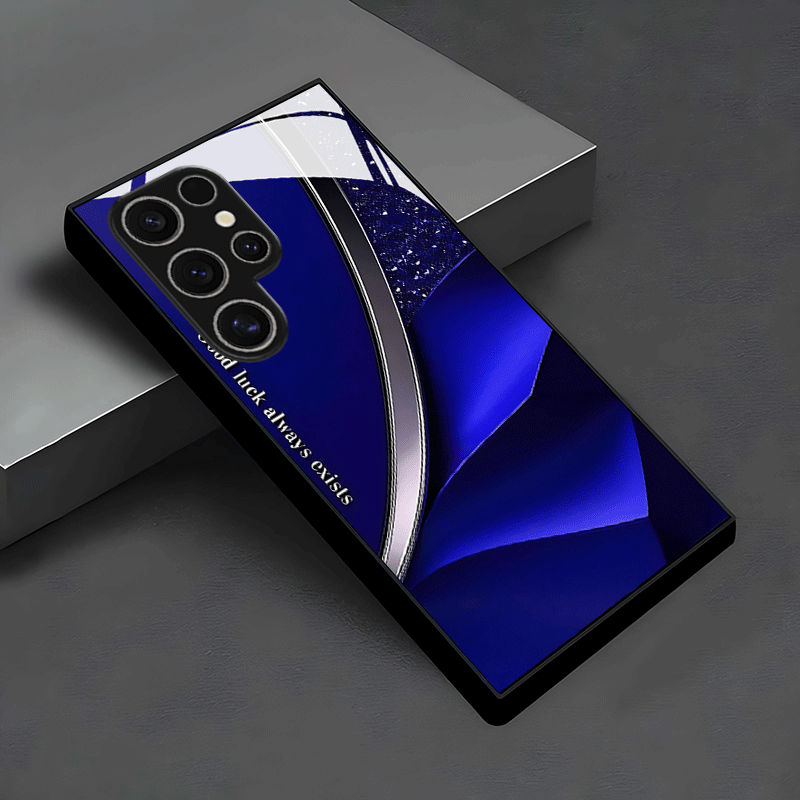 E-shop Handyhülle: Stilvolles Falten-Textur-Glas-Handyhülle für Galaxy S25/S25 Plus/S25 Ultra/S24/S24 FE/S24 Plus/S24 Ultra/S23+/S23 Ultra/S22+/S22