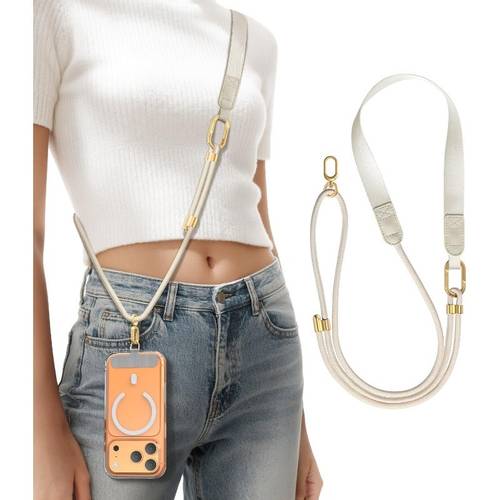adjustable crossbody phone lanyard with phone clip carabiner clip suitable for smartphones tablets smartwatches neck strap hands free for gym travel compatible for devices