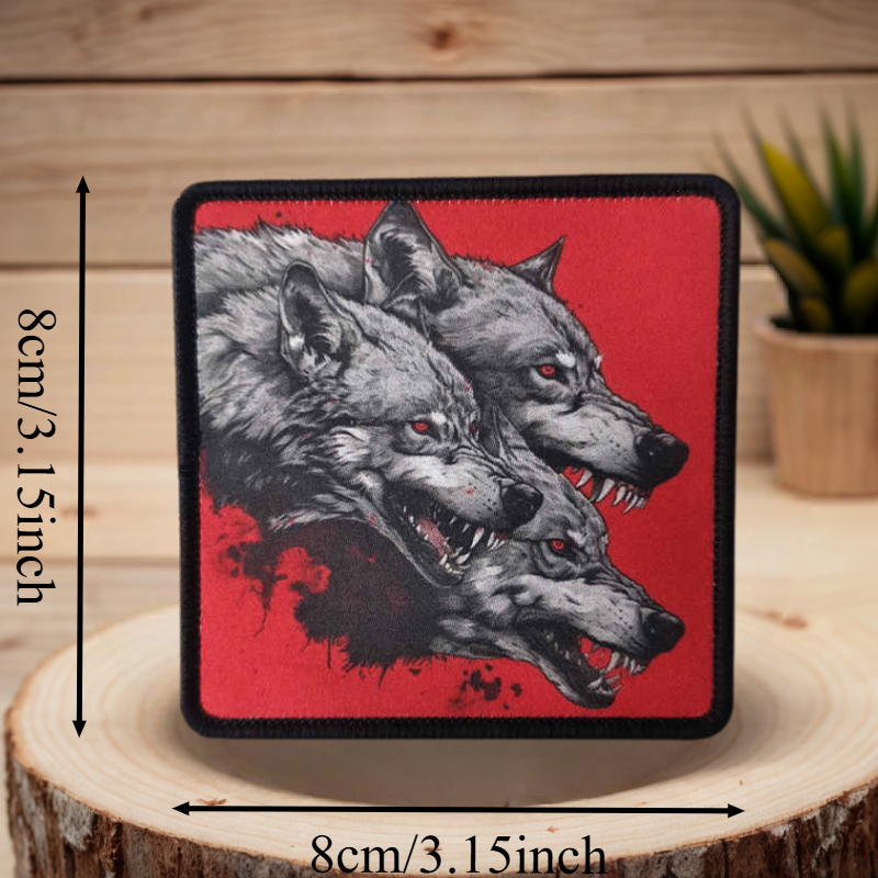 Image of Wolves Of Printed Patch Badge Backpack Decorative Stickers Armband Patches For Clothing