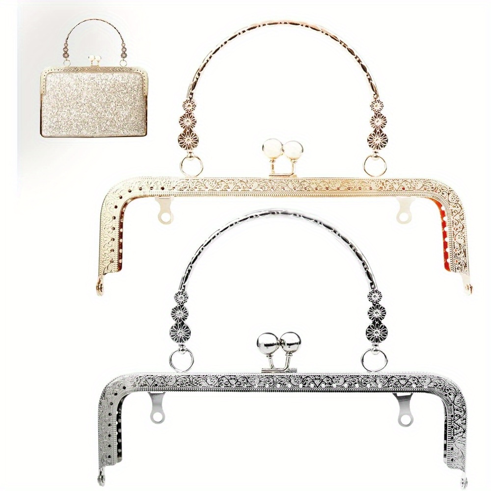 metal kiss lock purse clasp frames handles embossed arch Temu Spain