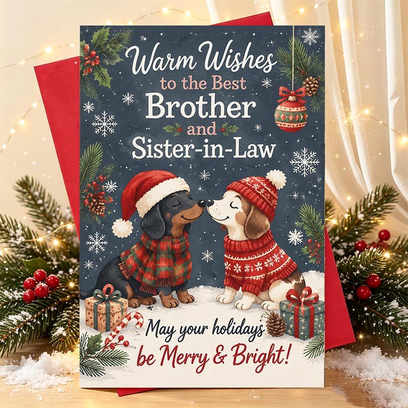 TEMU 1pc Christmas Greeting Card For - In-law, Ideal Gift For