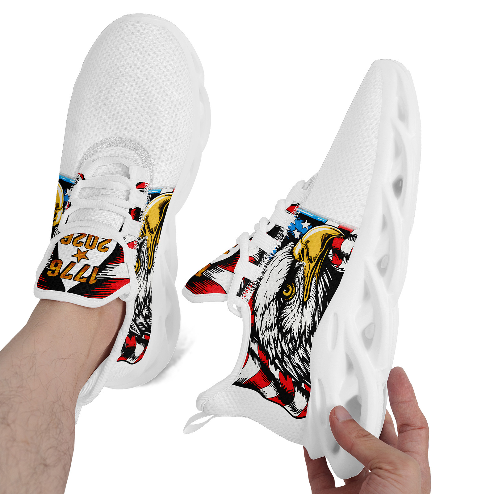 Men's Wide Fit Canvas Shoes with Black Nostalgic Print