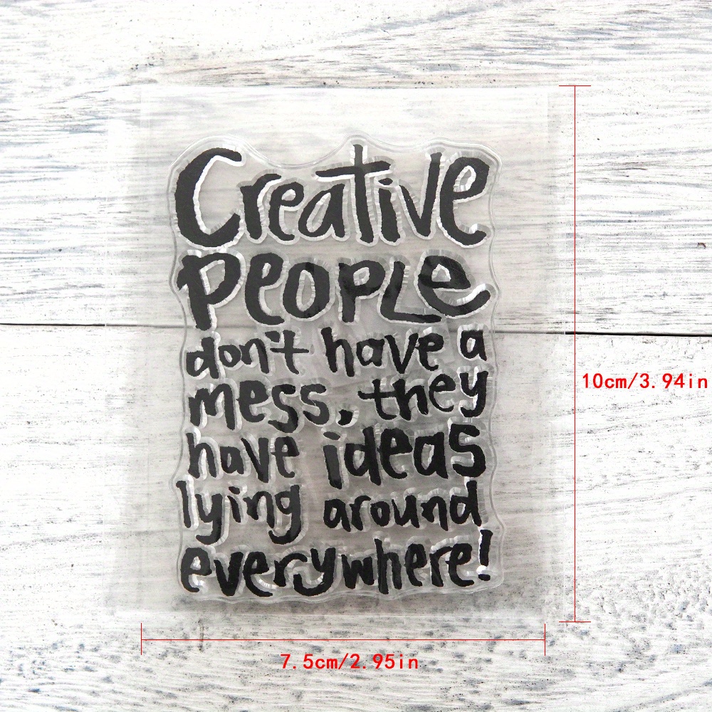 Clear Stamps | Multi-use For Diy Scrapbooking & Card Making | Inspirational Quotes & Decorative Designs | Durable Material | Ideal For Craft Enthusiasts, | Intricate Patterns | Durable Clear Stamps