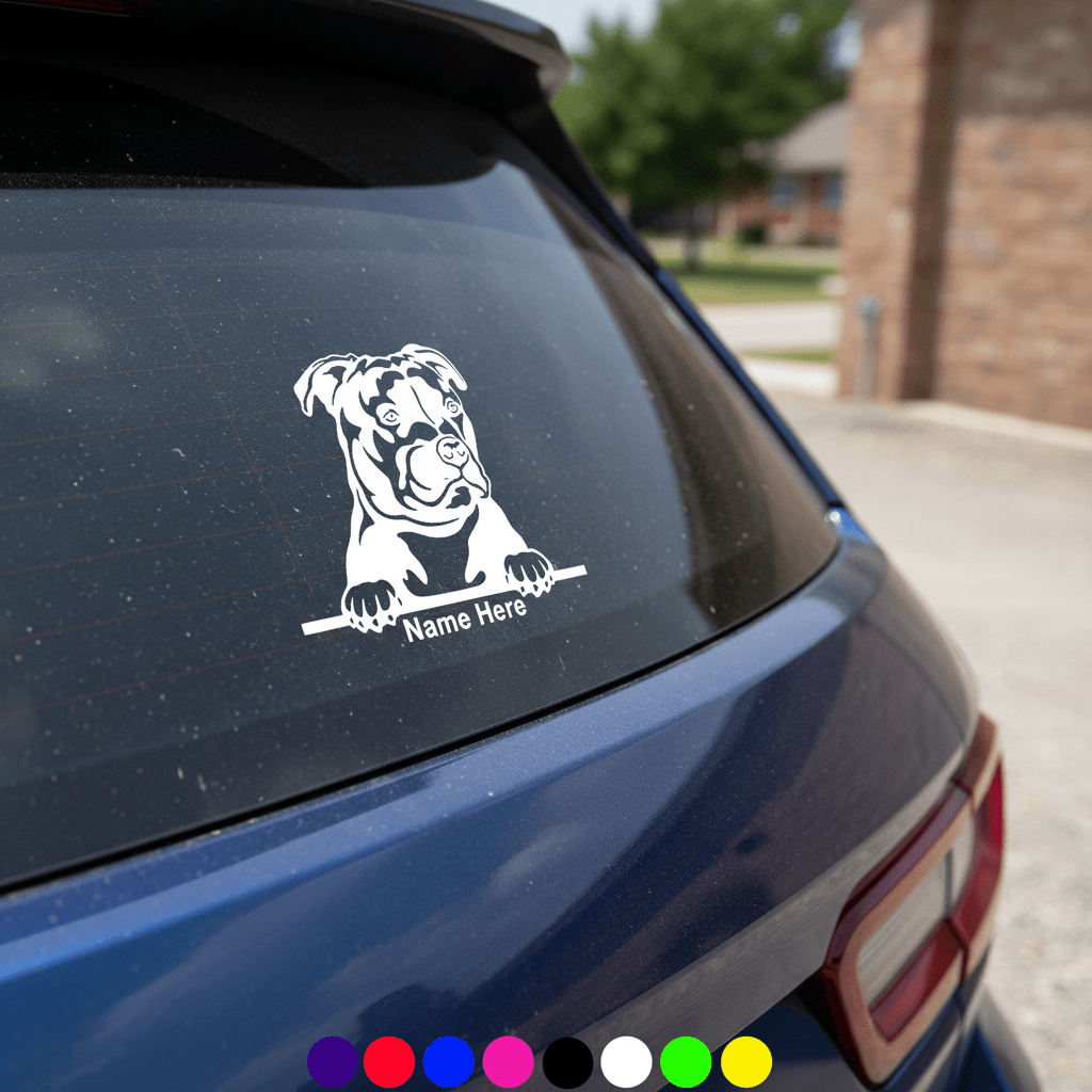 PITBULL DOG Sticker Decal For Car , Fridge, Laptop, Toolbox