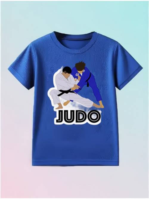 judo competition short sleeve lightweight and breathable non sweaty recreating realistic judo technique with judo lettering wearing the tension and the competition