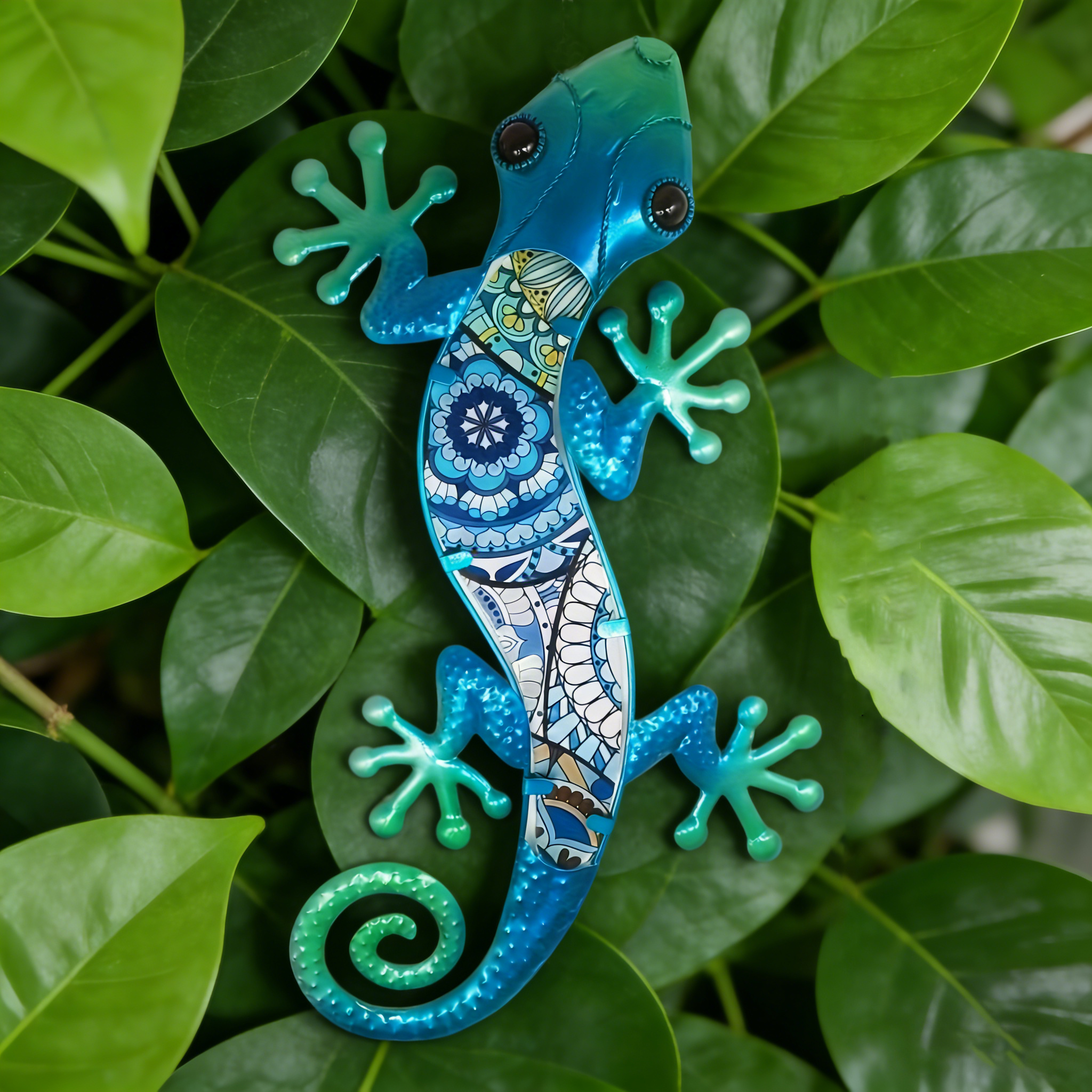 TEMU 2D Plat - 【2D Plat】 Design 2D Plat, 1pc Décoration Murale Gecko Acrylique Colorée de 9.84 Pouces, Pièce d'Art de Décoration Intérieure, Convient