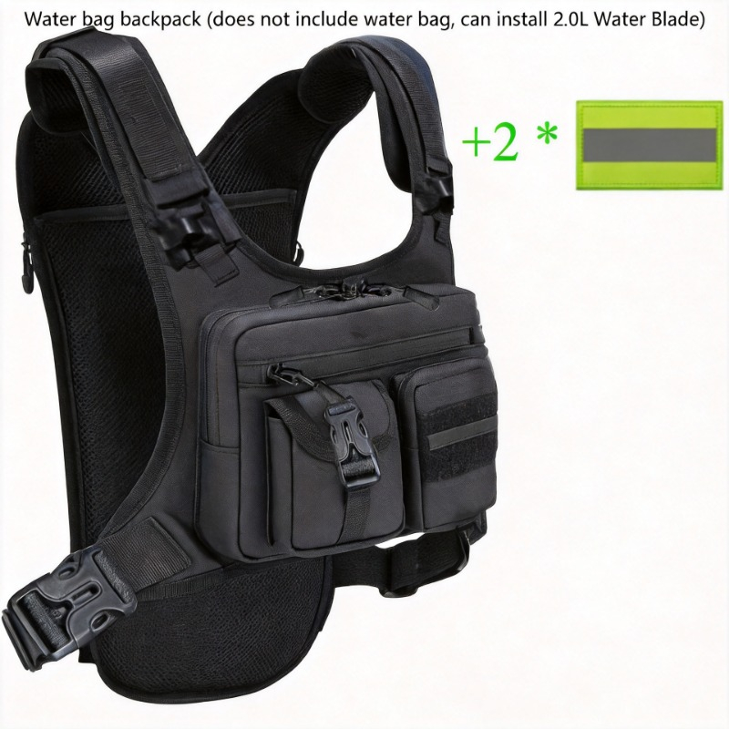 TEMU Set di 3 pezzi di marsupio, marsupio e 2 patch a strappo. Marsupio per , ciclismo , compatibile con borraccia, con posteriore.