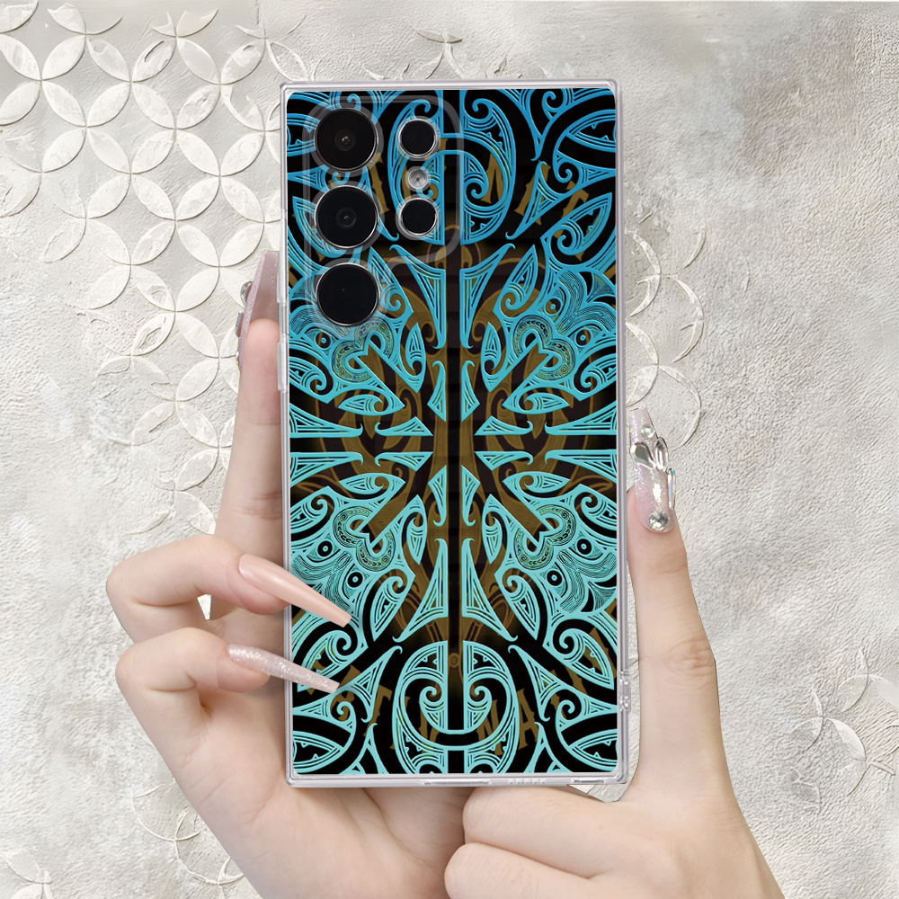 TEMU Phone Case - A Maori Traditional Pattern Case | New Zealand Style - Durable And Scratch-resistant | Glossy Anti-slip | Shockproof And