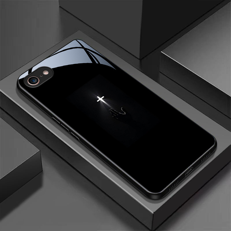 TEMU Phone Case: For Iphone 7/8 Se (2022) Se (2020) /8/se2/se3 A Smooth And Ultra-thin Tempered Glass Phone Case With Patterns
