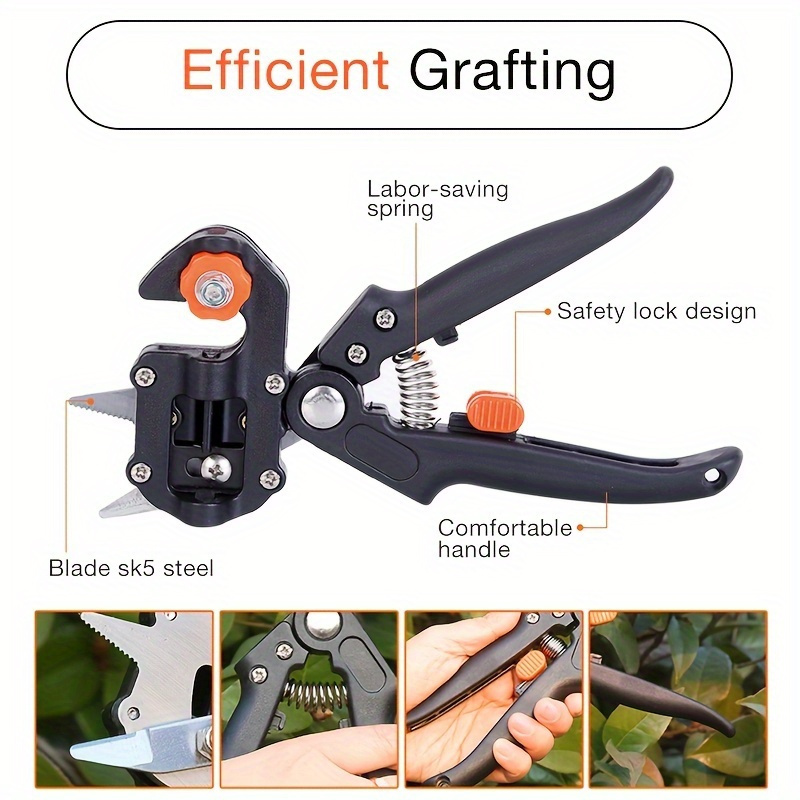 jardinería multifuncional, de corte, tijeras agrícolas, de árboles, juego de destornilladores + bolsa de almacenamiento portátil detalles 2