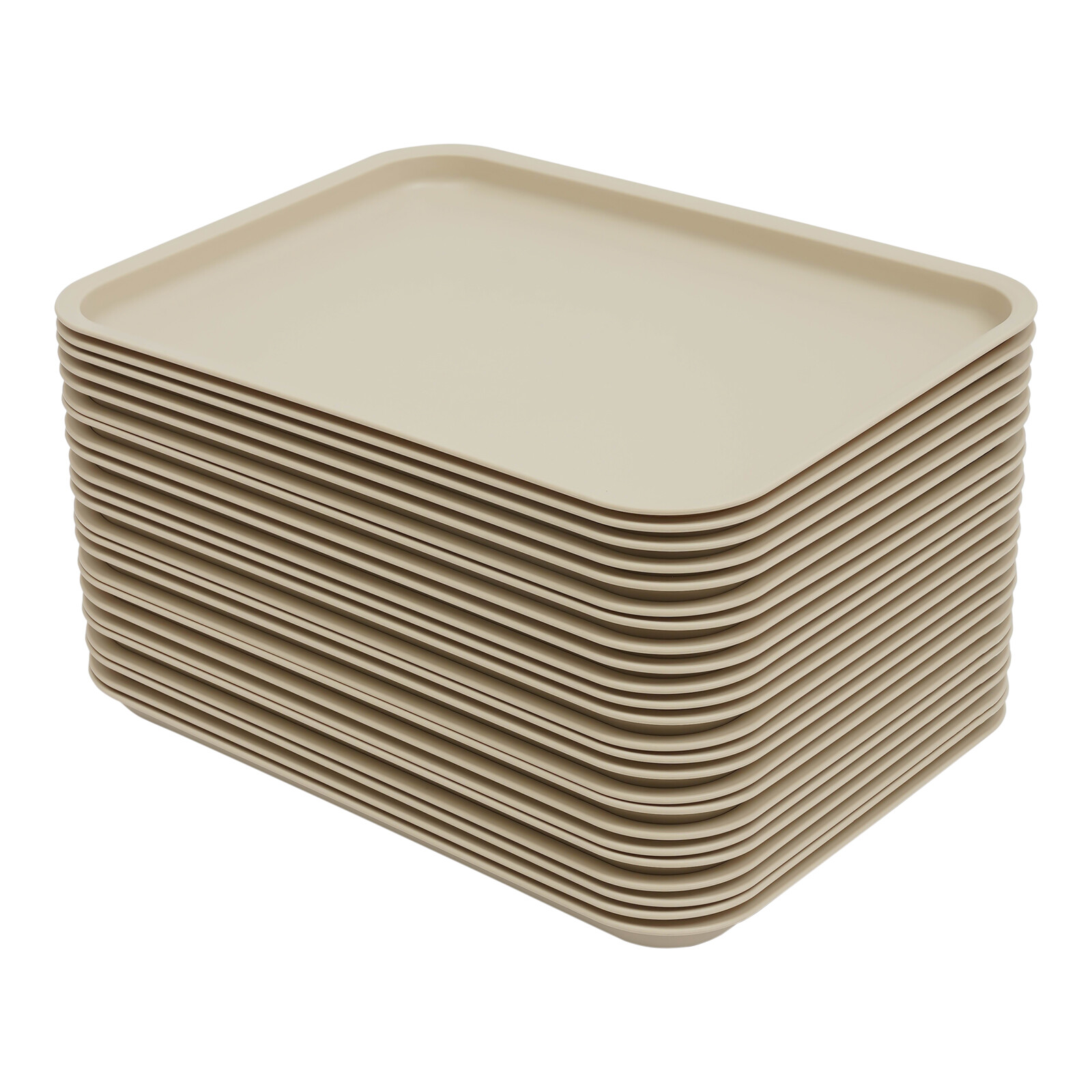 TEMU Lot de 24 plateaux décoratifs 13,39 x 9,45 pouces couleur durables pour buffet, restaurant, maison, salle à manger, décoration de table, contact