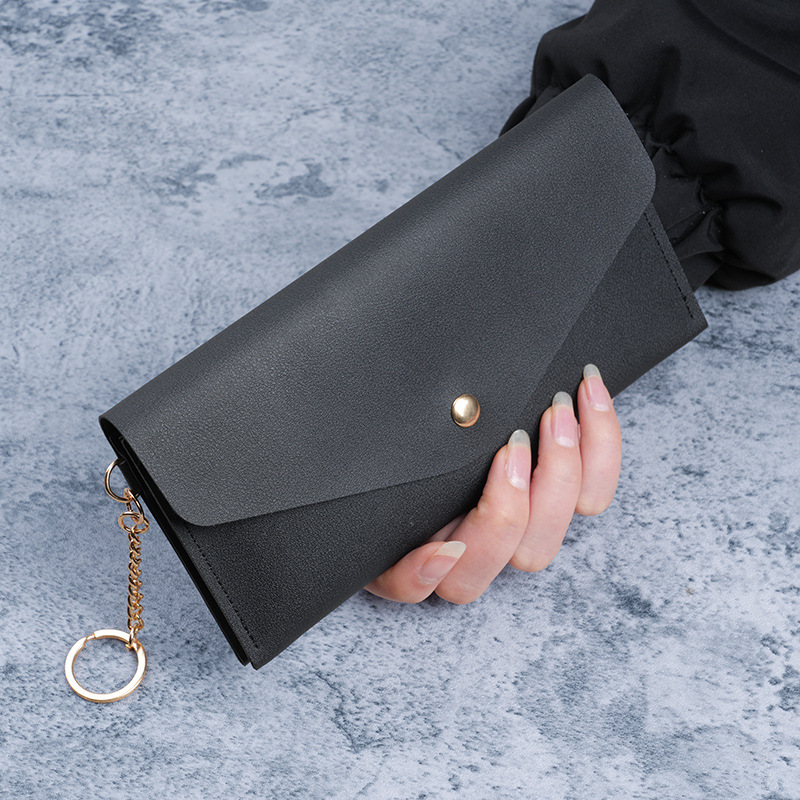 TEMU Dames lange portemonnee nieuw model 2026, eenvoudig en stijlvol, capaciteit, zachte portemonnee, telefoontasje, clutch met meerdere kaartsleuven