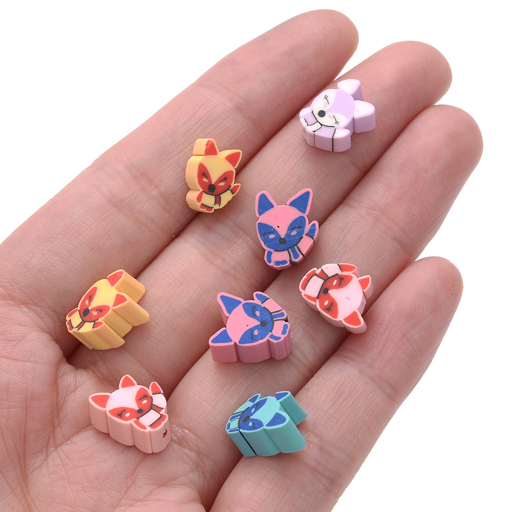 50pcs Random Animal Series Ceramic Beads for Jewelry Making
