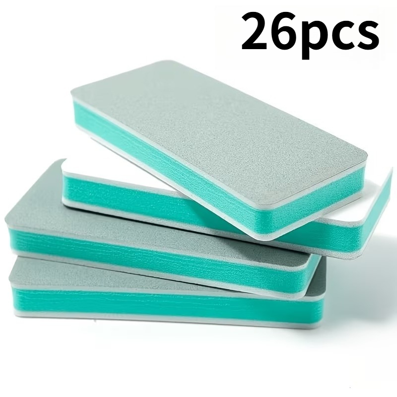 TEMU 26pcs Glass Limescale Eraser Set - Powerful Limescale, Water Stain, And Remover For Bathroom Mirrors, Shower Rooms, And Tiles - Multi-functional
