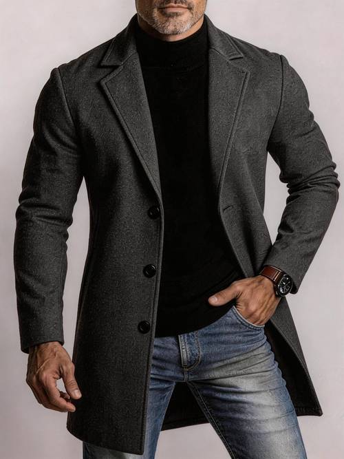 length coat single breasted fit coat shows anti wrinkle business casual versatile commuter trench coat