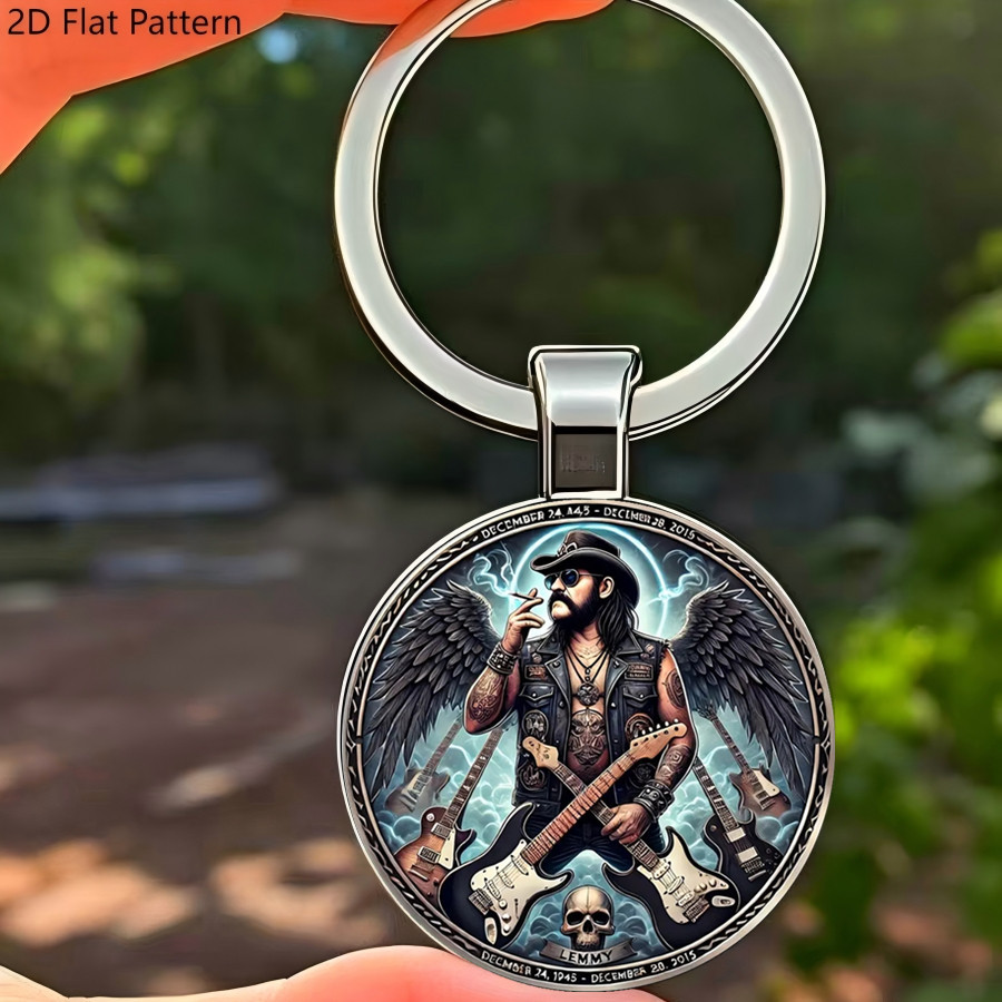 [2d Flat] 1pc 2d And Roll Black Spider Acrylic Keychain - Vintage Alloy, Ideal Gift For On Thanksgiving, Father's Day, Teacher's Day, Day