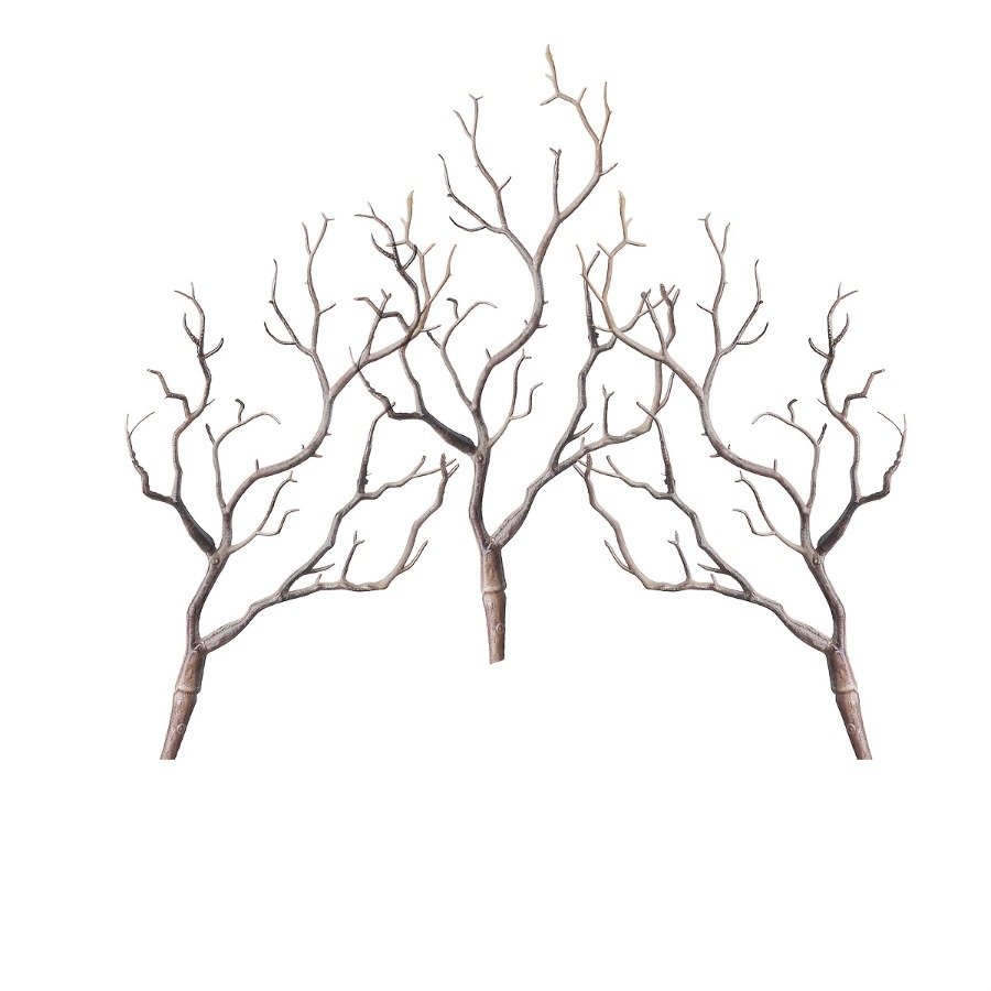 TEMU 3pcs Artificial Small Branches, Artificial Tree Forks, Simulation Coral Branches, Durable Materials Branches, Realistic Matching Space Adds ,