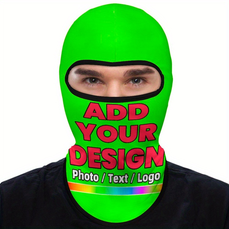 TEMU Customized Masks, Personalized Masks, Breathable Masks, Summer Cooling Full Face Masks