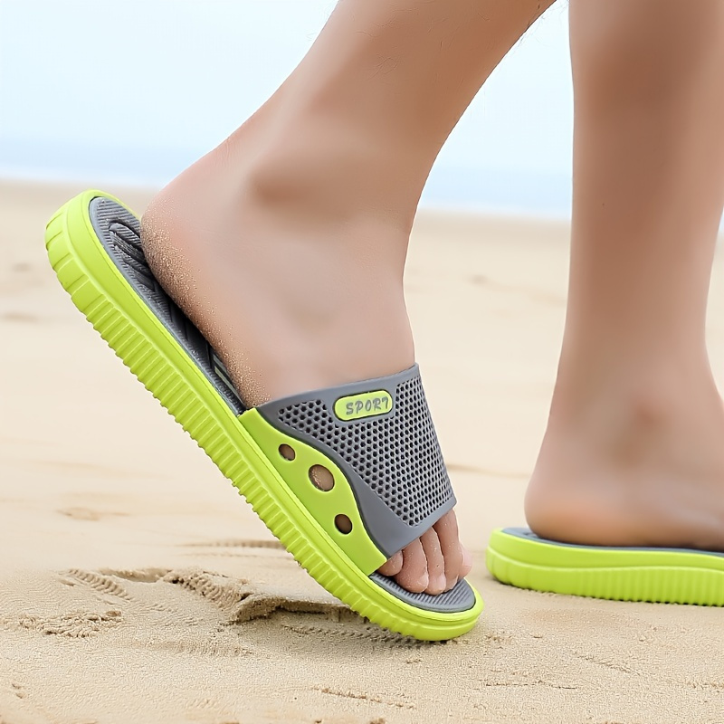 mens stylish open toe breathable eva slides comfortable non slip durable casual sandals with       beach or casual attire beach footwear stylish sandals eva sandals Product details 13