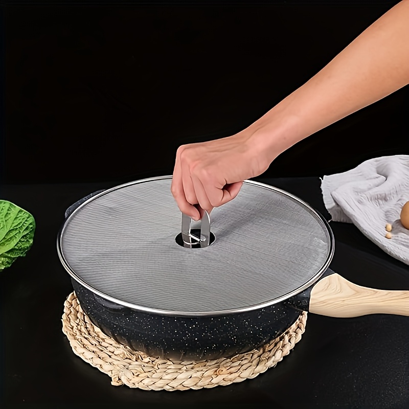 E-shop Hochleistungs-Spritzschutz mit Mittelgang – Öltrennungsnetz, geeignet zum , Backen, Mikrowellen – Kompatibel mit Töpfen, Pfannen,