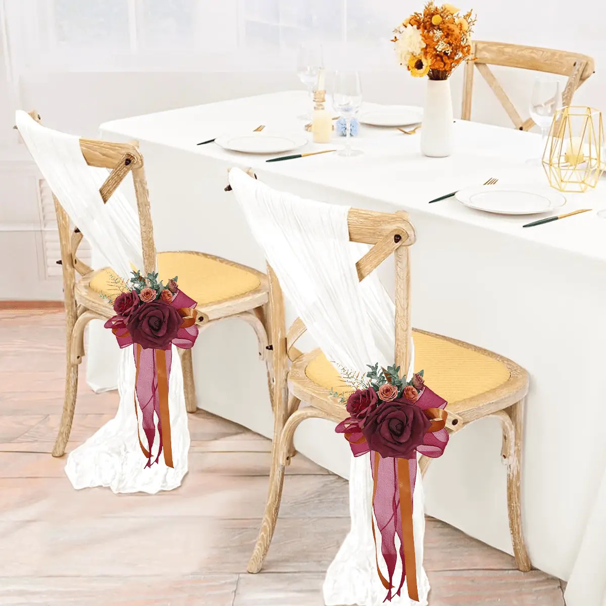 wedding chair decor sold on Temu United States