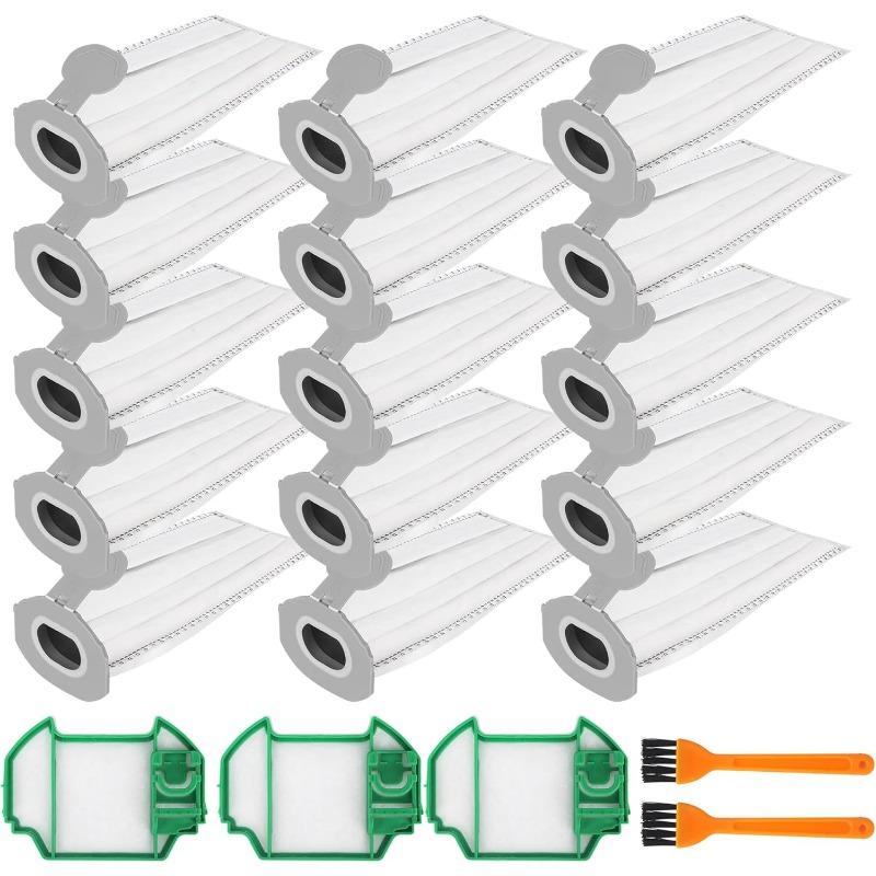 TEMU 15 sacchetti per aspirapolvere per Vorwerk Kobold VK7 FP7, sacchetti filtro premium, sacchetti per aspirapolvere senza , 3 filtri di protezione