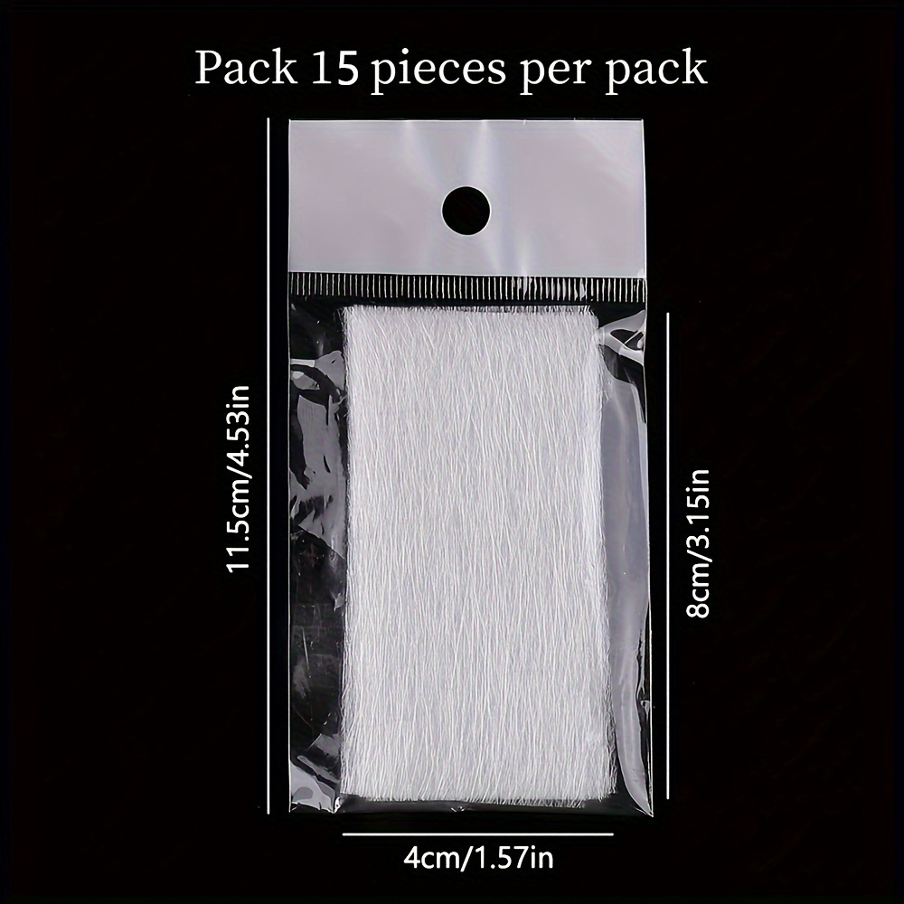TEMU 15pcs Fiberglass Nail Extension Tool Set, Suitable For Gel Nails, Specifically Designed For Non-curl French Manicure And Acrylic Nail Protection