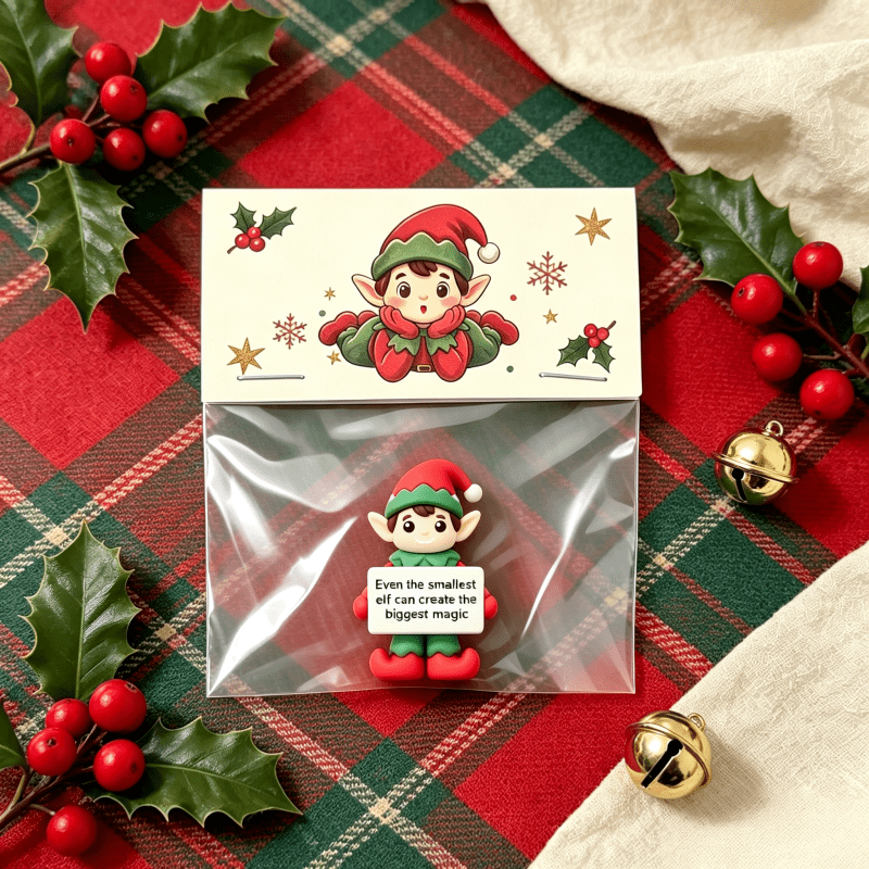 TEMU 1pc - Creative Christmas Elf Gifts, Small Festive Ornaments, And Cute Holiday Decorations— Christmas Gift Exchanges Or Colleagues, Year-end