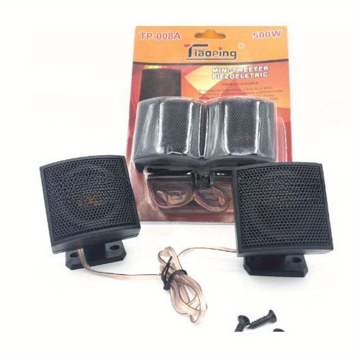TEMU 2pcs 500w Car Speakers Car Stereo Tweeter Speakers Mini Car Speaker Tweeters Stereo
