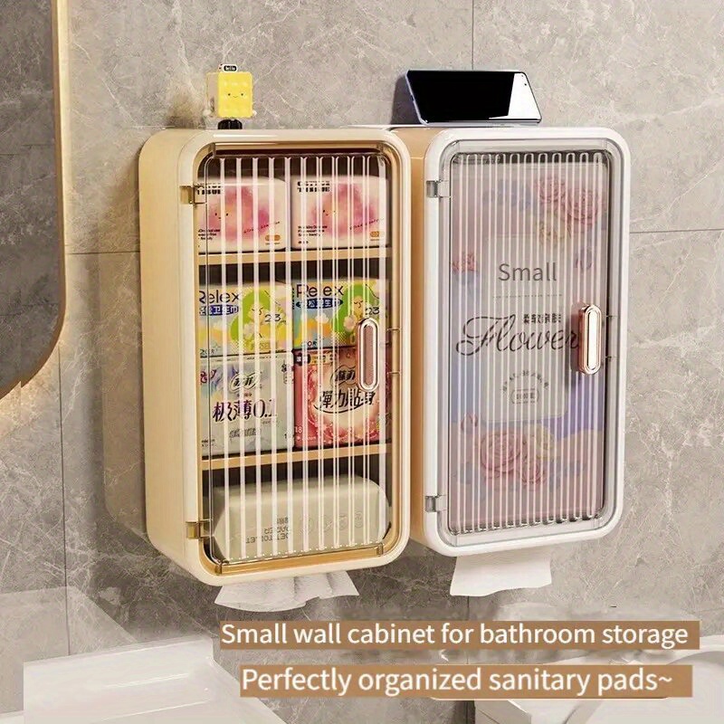 1pc wall mounted acrylic storage box large capacity Temu United - Main Image