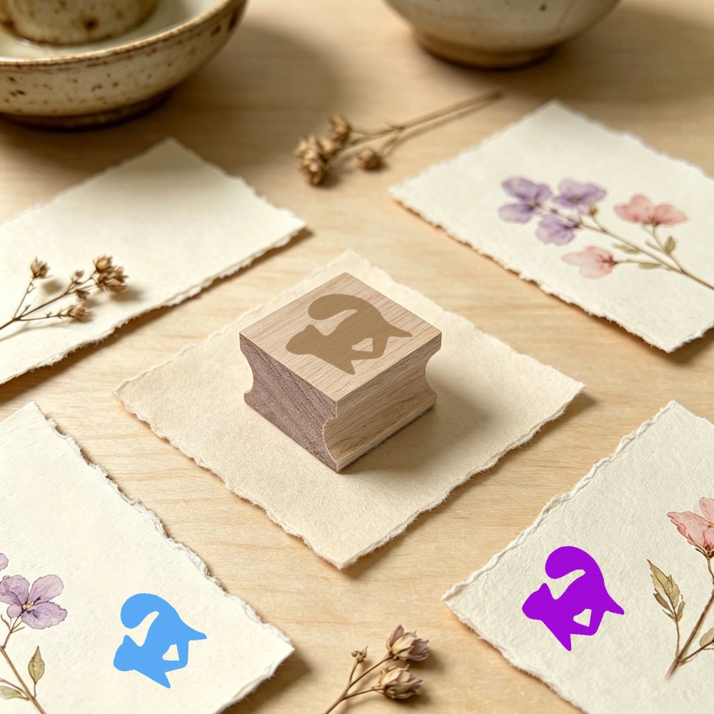 DIY Wood Stamp for Journaling and School Supplies