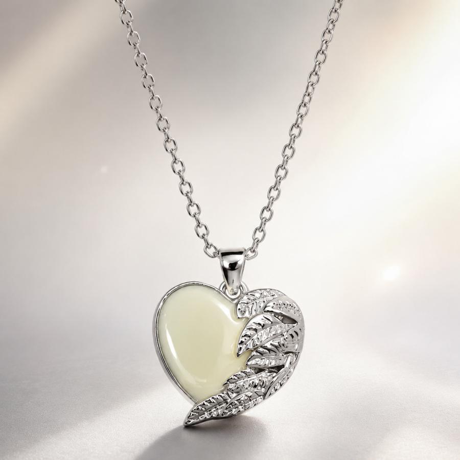 TEMU -wrapped Heart Pendant Necklace, Gift For Granddaughter, Perfect For Christmas, Halloween, Valentine's Day, Anniversary, Wedding, Birthday Party