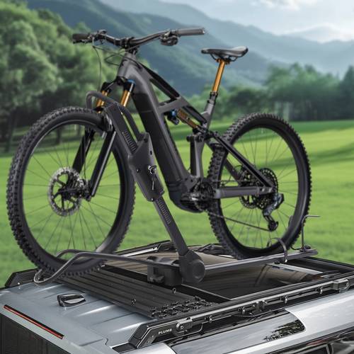 svart aluminiumlegering tak cykelhållare dubbla stöldskydd 4-punkts fixering justerbar 29-38in bil suv mpv mountainbike bärare vikbar enkel montering