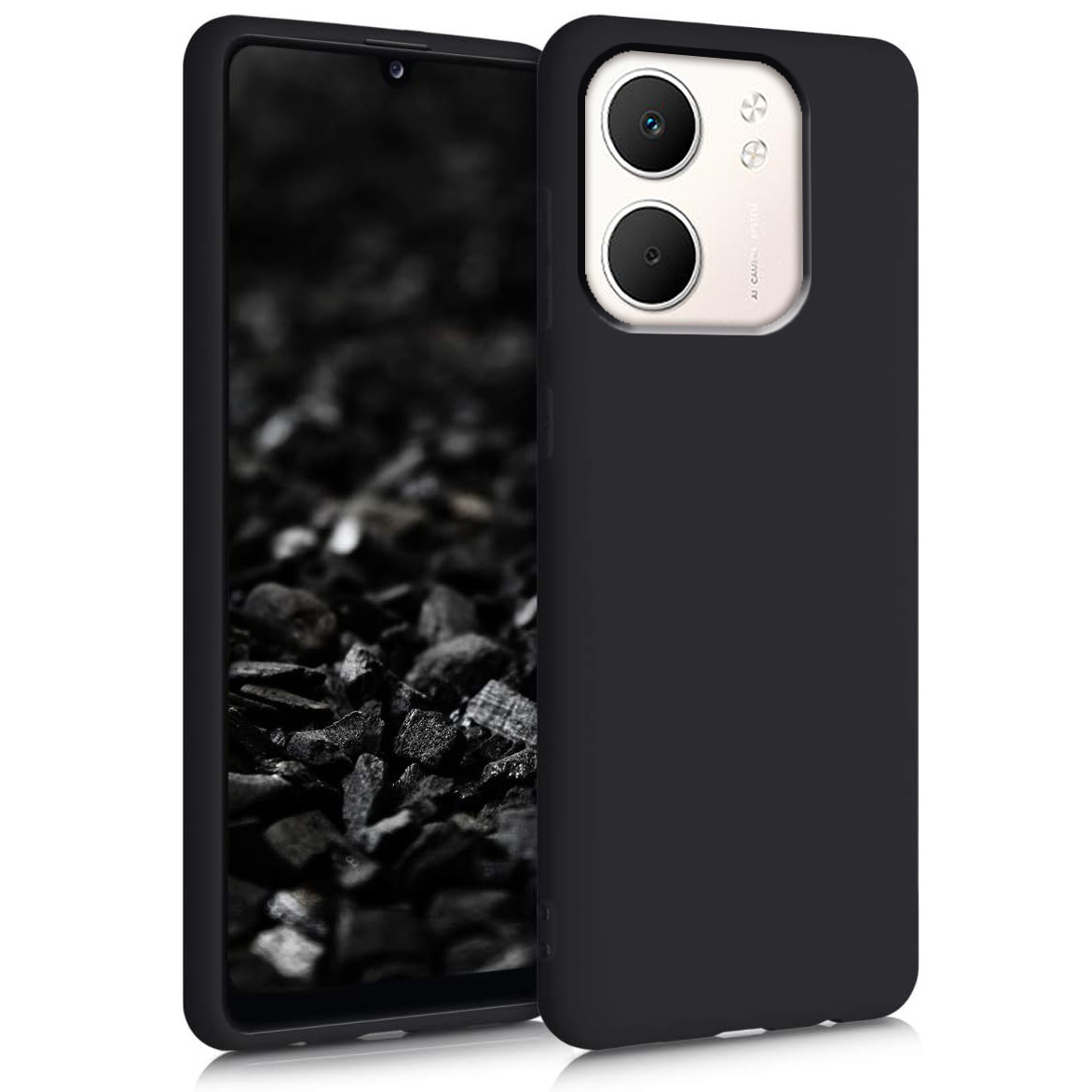 TEMU Phone Case - Case For Oppo A5x, A3, A40 A40m, A60 5g, A5i 4g, Black Soft Silicone Case, Anti-scratch Shockproof, Bumper Protective Phone Cover