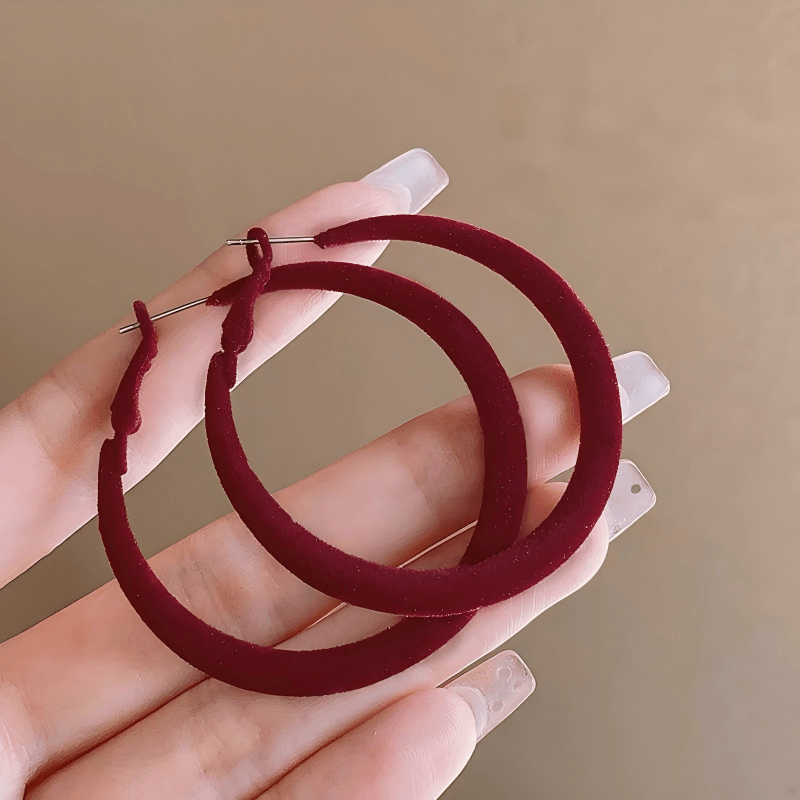 TEMU 1 Pair Of Red Earrings, Parties And , Novelty Ear Jewelry