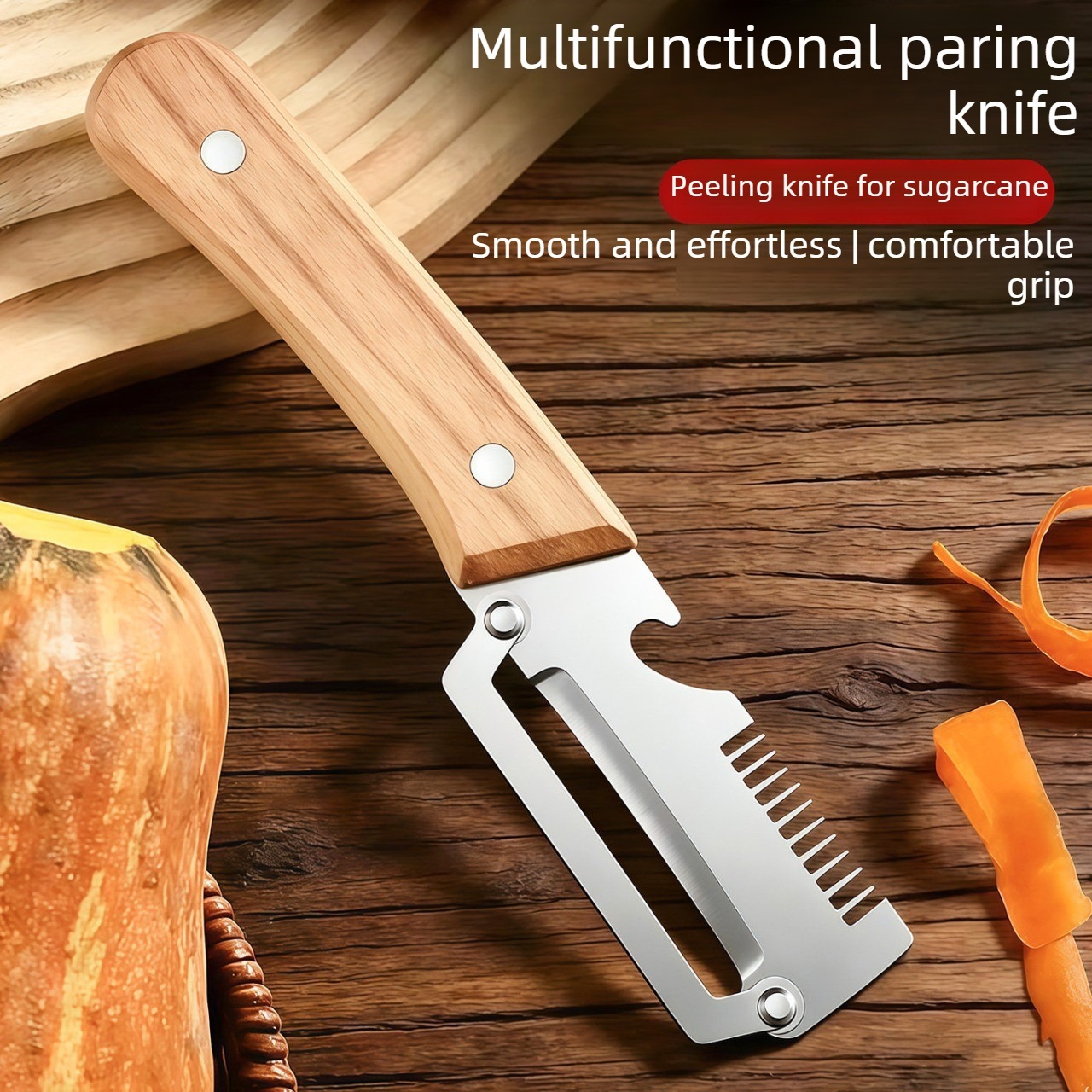 2pcs 2 in 1 multifunctional peeler and slicer with bottle opener ergonomic handle kitchen vegetable and fruit peeler and slicer random 9 12 teeth for slicing details 2