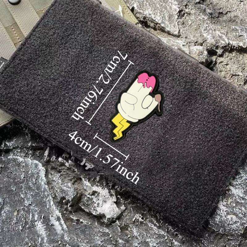 E-shop Lustiges und niedliches "Patch " Abzeichen | Stickerei Rucksack Kleidung Dekoration Zusatz Aufkleber Armband, Mischfarbe