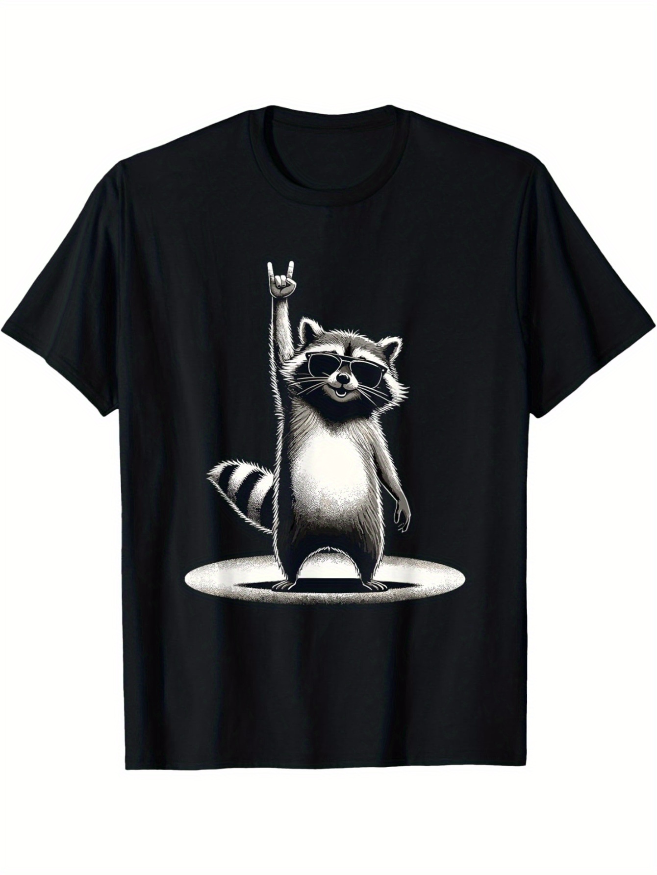 racoon t shirt sold on Temu United States