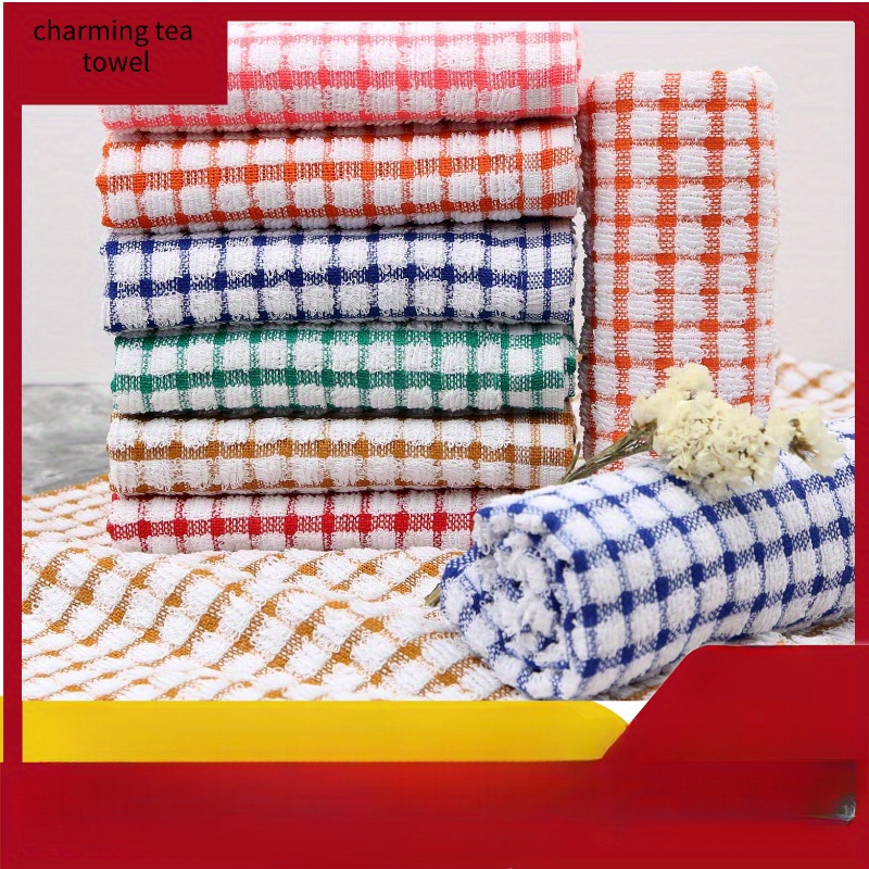 

90g Yarn-dyed Tea Towels For Direct Sale, Measuring 40*65cm For Kitchen Use.