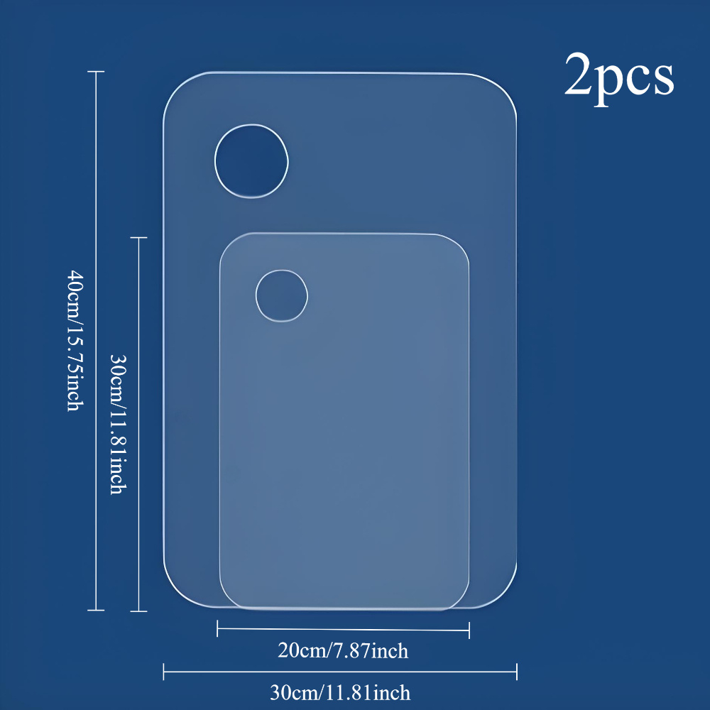 TEMU 2pcs Acrylic Transparent Palette, Art Special, Large Size 15.75x11.81 Inches, Suitable For Oil Painting, Acrylic Paint, Gouache