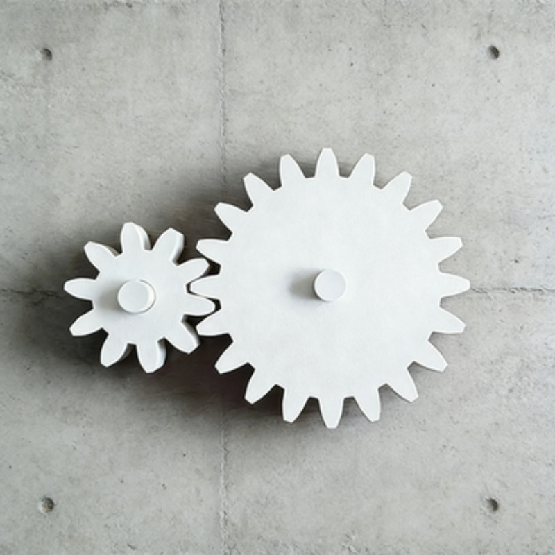 TEMU 1 Set Of Transmission Gears With A Simple White Appearance, Suitable For Various Such And Minimalist Designs. Used As Three-dimensional Wall