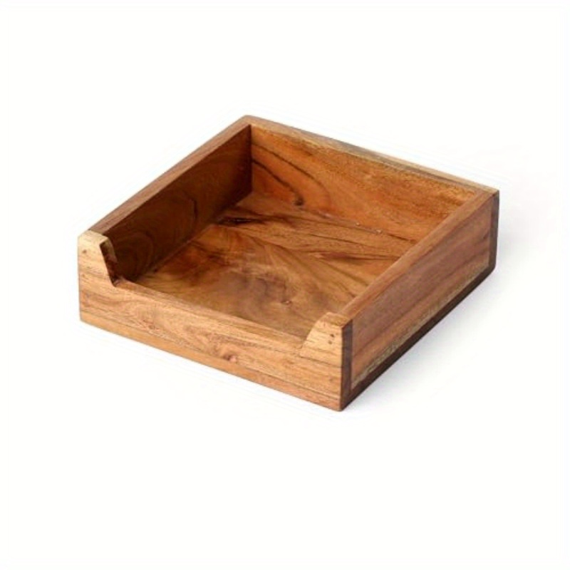 acacia wood tissue holder box rectangular 8x8x2 inch bathroom organizer with lid durable wooden storage for tissues toiletries essentials natural     for bathroom or kitchen bathroom organizers and storage     Product details 2