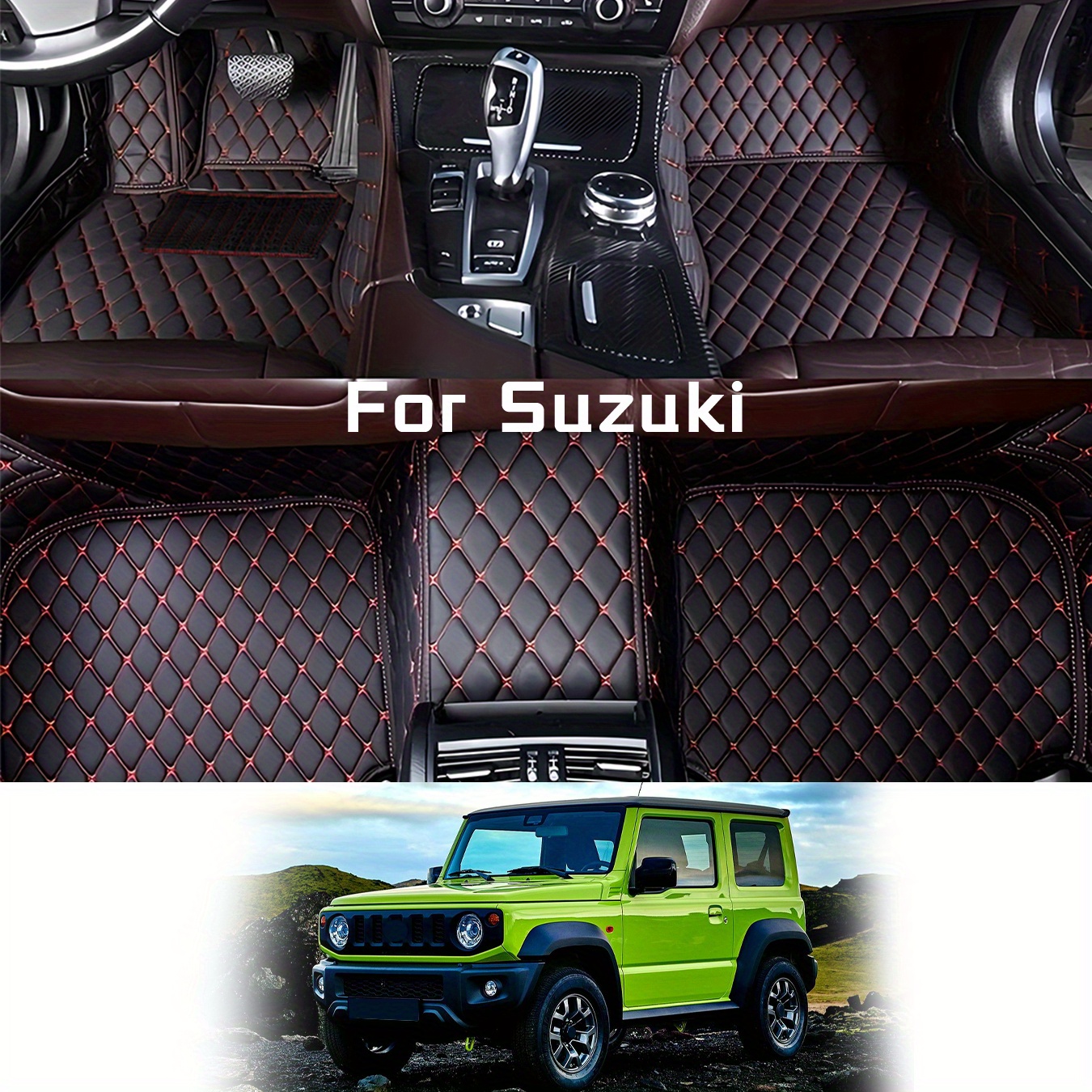 TEMU Car Floor Mats/trunk Mats Fit For For Swift Sx4 Jimnyluxury Car Floor Mats/trunk Mats Left-hand Drive, Interior Protection, Car Interior