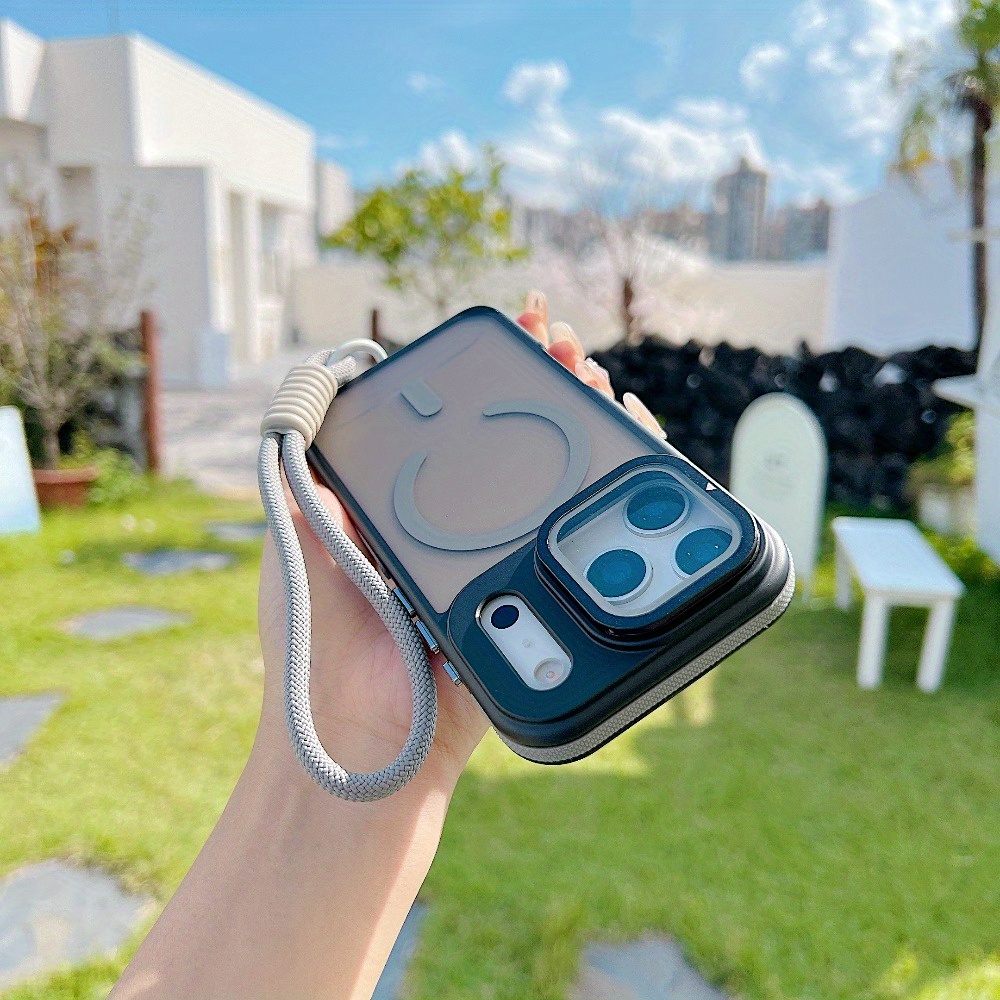 suitable for iphone 17 17air 17pro 17 , with anti slip protective case, strong magnetic wireless charging and lens protection function. new high-end phone case with hidden stand and lanyard for easy carrying, phone protection, mobile accessory, premium phone shell,  ,   material, durable phone cover, compatible, iphone  ,   travelers Product details 10