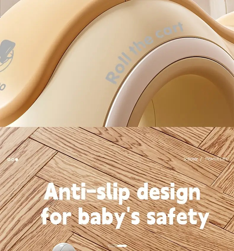 Baby Walker & Toddler Balance Bike with 4-Wheel Stability, 220lb Anti-Tip, Music & Lights - Indoor/Outdoor Ride-On Toy for 12-24 Month Boys & Girls, Parent-Child Interactive Learning Bike, Ideal First Birthday Gift (Pink/Green/Blue/Yellow)