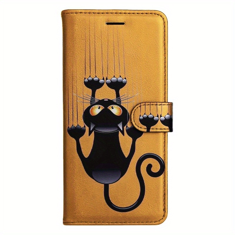 TEMU Phone Case: Scratch Magnetic Flip Wallet Case With Card Holder Stand Sutible For Iphone 5/6/6s/7/8/x/xs/xr/se2 2020/se3 2022/11/12/13/ Plus Pro
