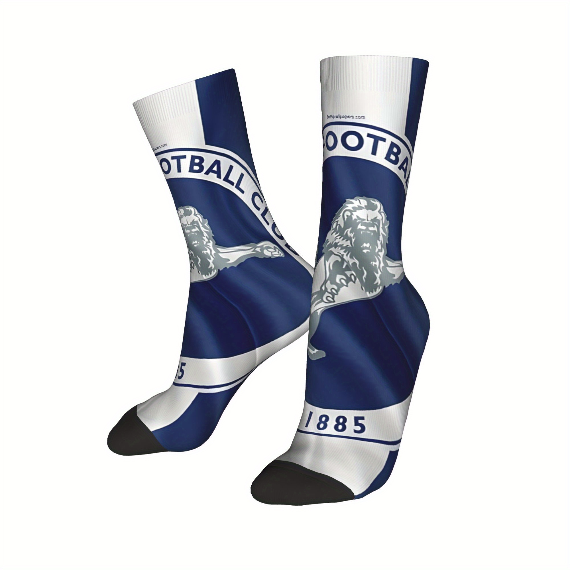 TEMU 1 Pair Fbc Vintage Fan Novelty Socks - Random Print Crew Socks Suitable For Casual Wear & Events - Fun Gift For Fans (hand Washable)
